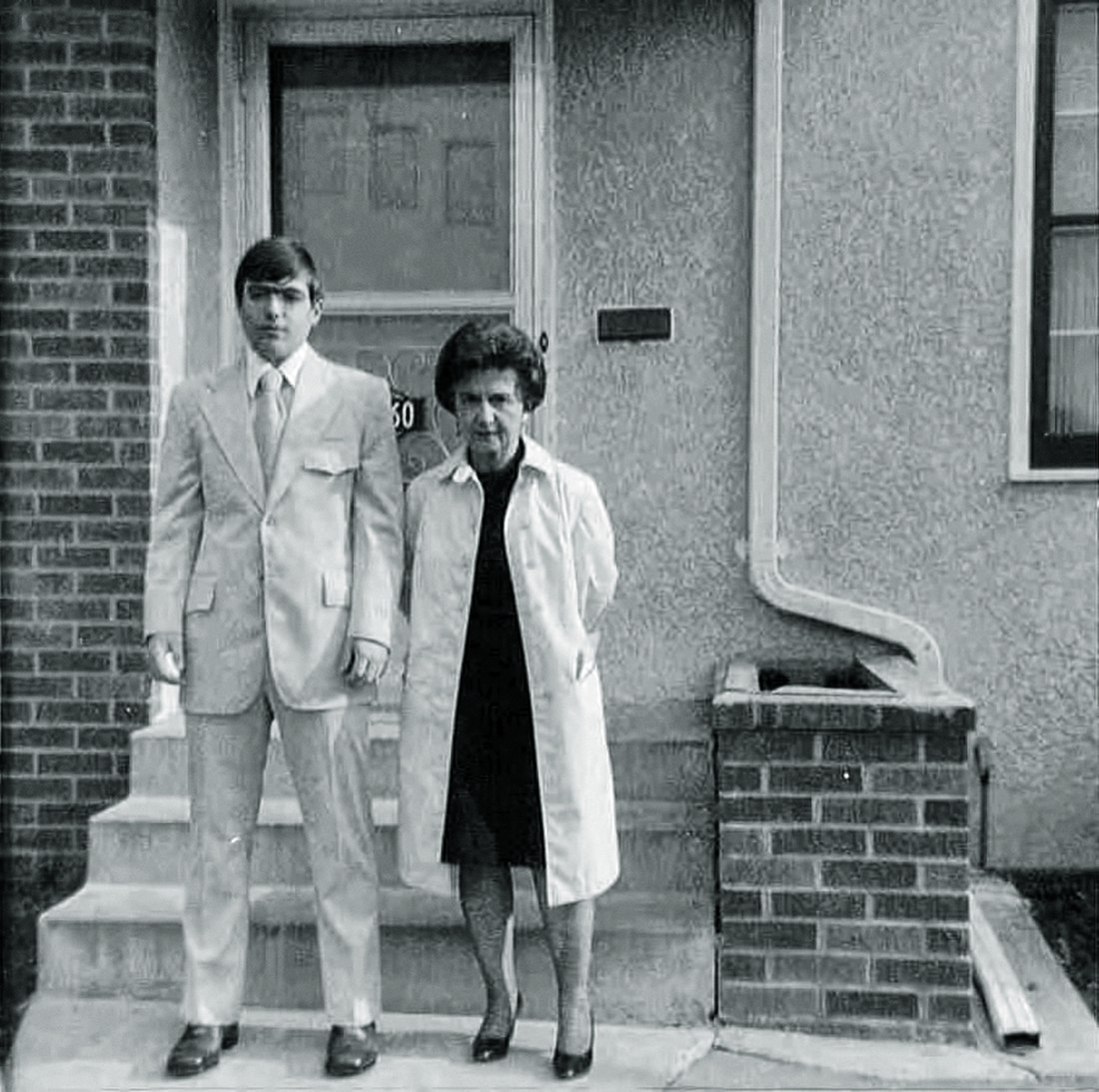James Hansen and his mother, Louise DiGirolamo Hansen, in 1973