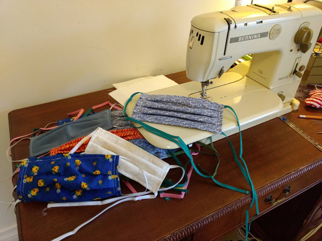 Sewing ,machine with masks