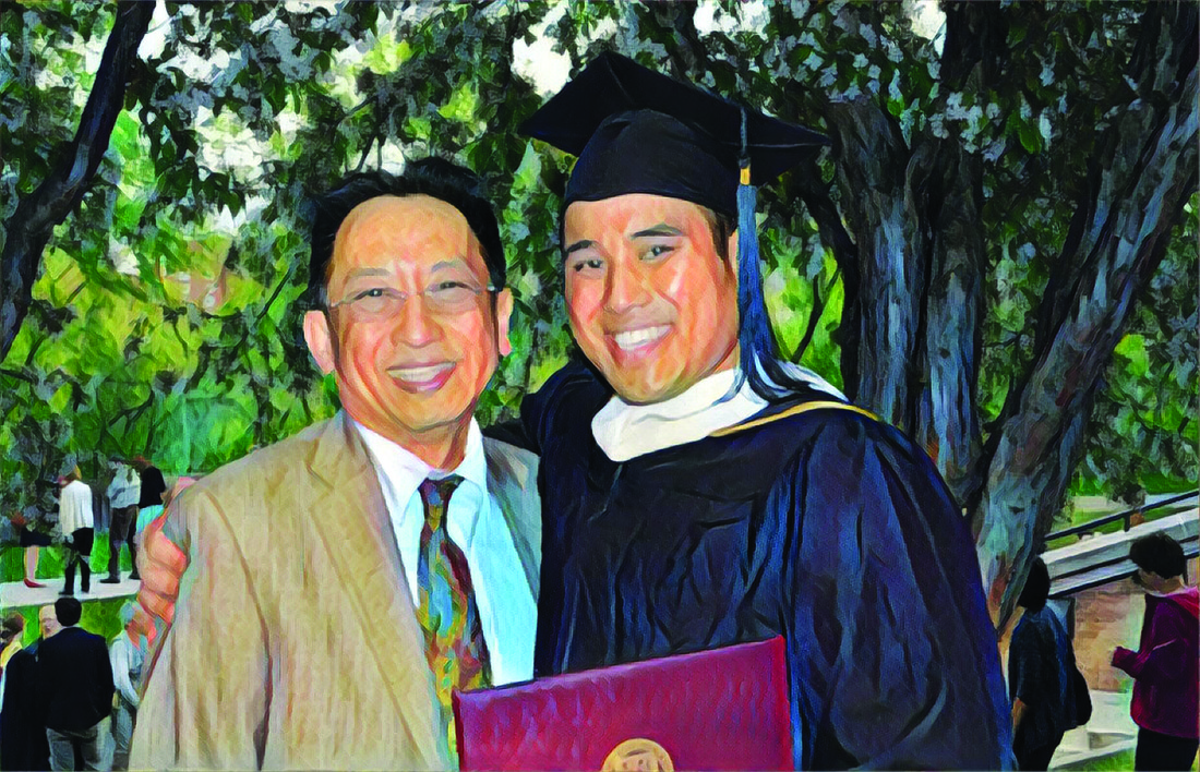 Jonathan Truong and his father