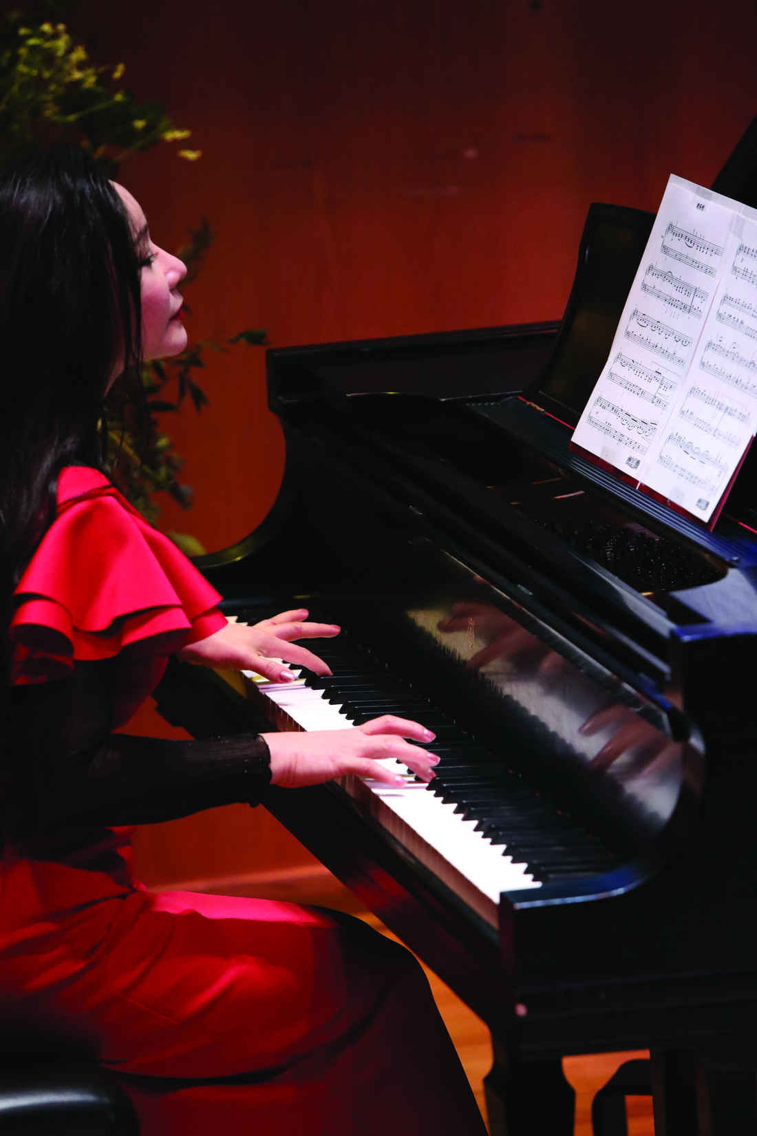 Jacqueline Tang at the piano